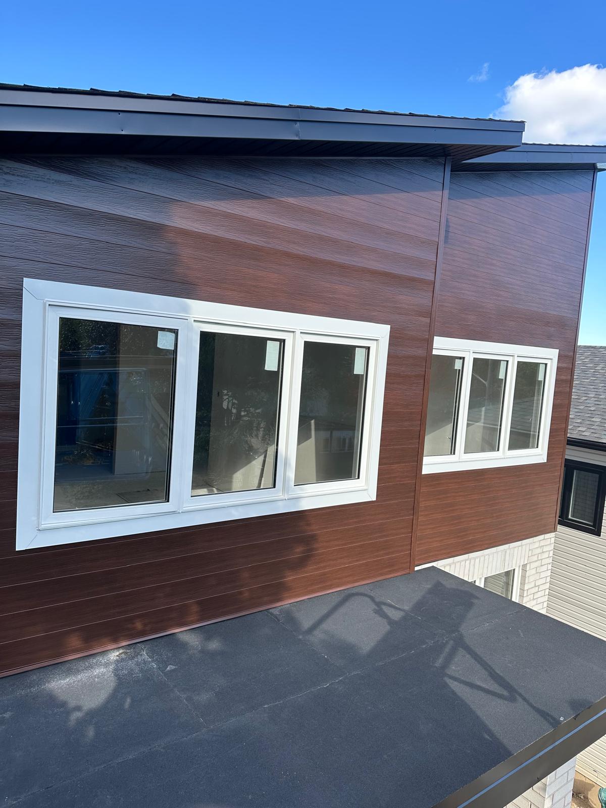 Before soffit and fascia renovation
