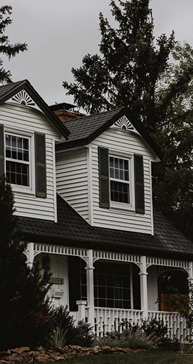 Fiber cement siding installed on a residential exterior